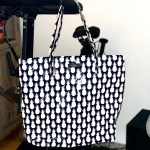Kate Spade Navy/White Pineapple Tote
